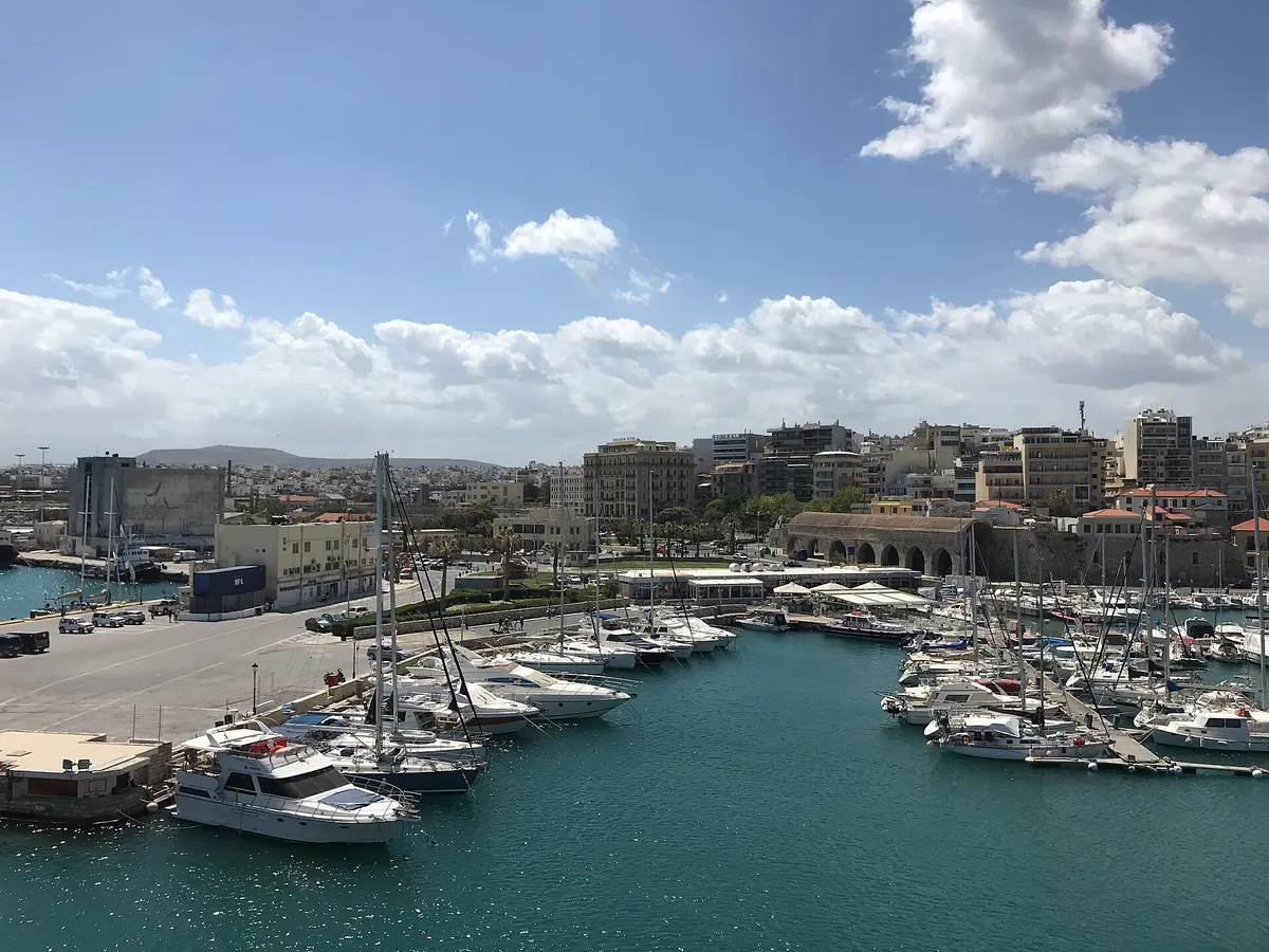 Port of Heraklion, about 4 km from Heraklion Airport