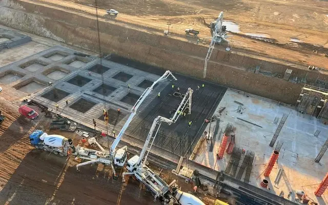 Construction site of the new Kastelli airport that will replace Heraklion Airport