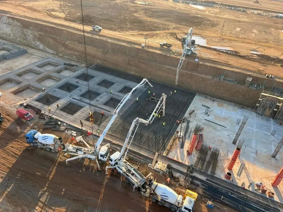 Construction site of the new Kastelli airport that will replace Heraklion Airport