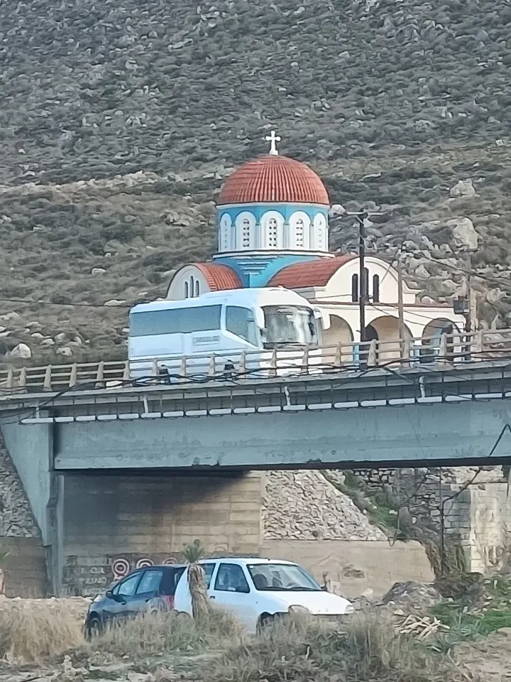 KTEL intercity bus in Crete, illustration of the bus from Heraklion Airport